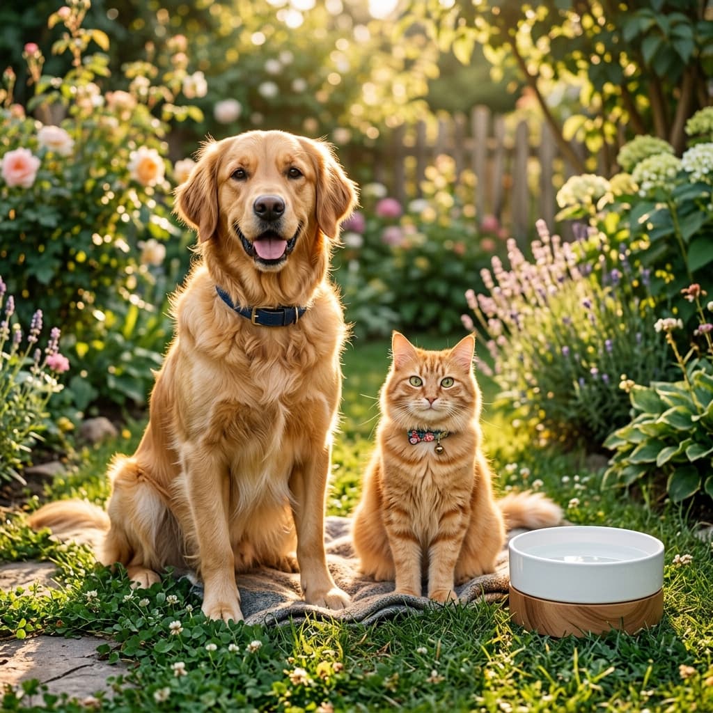 Happy healthy dog and cat using Kukku Pets Natural