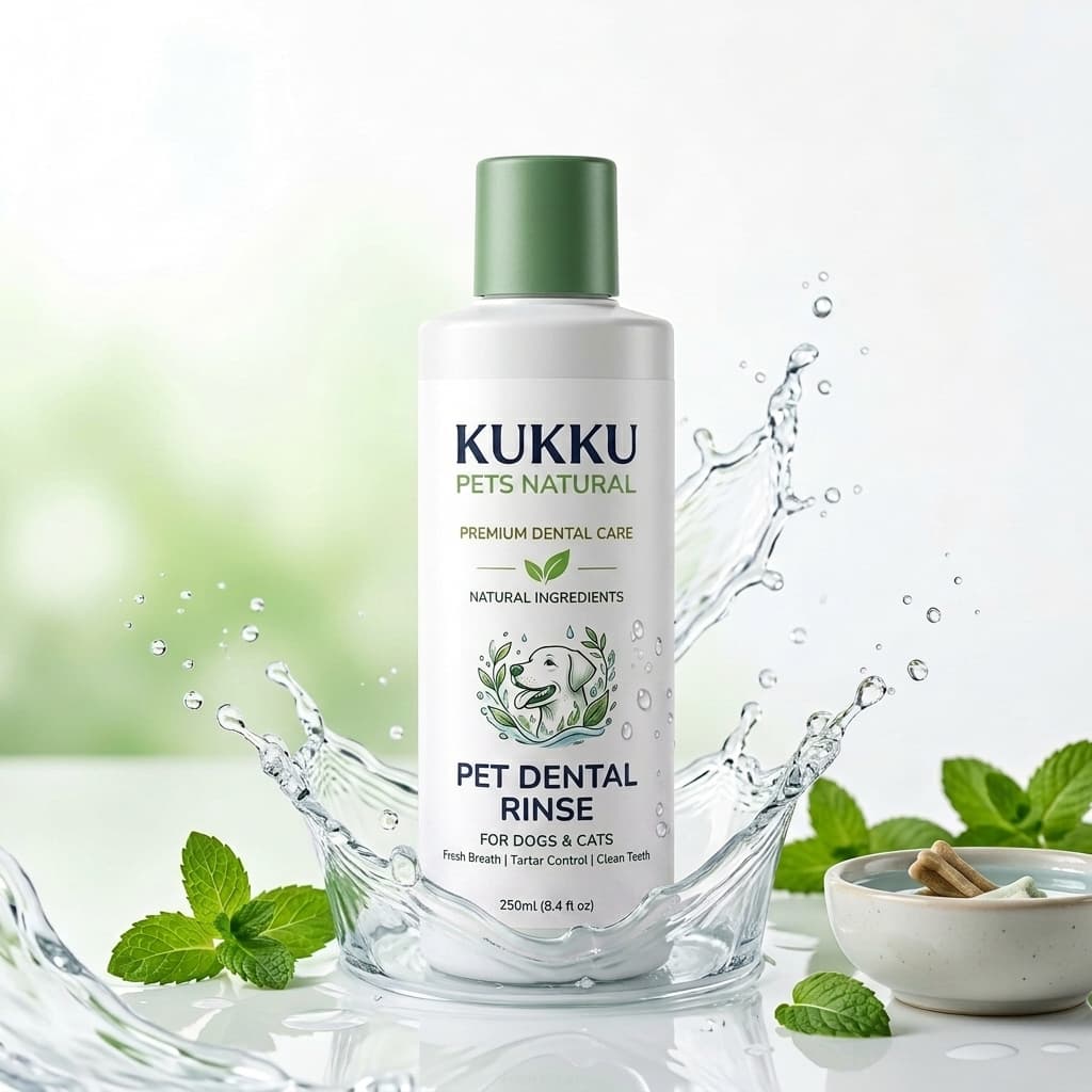Kukku Pets Natural product range — water additive, pet wipes and shampoo